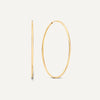 585er Gold Endless Hoops (40 mm) - 1