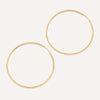 585er Gold Endless Hoops (40 mm) - 5