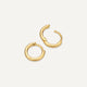 Round Edge Small Huggie Hoops (10 mm)