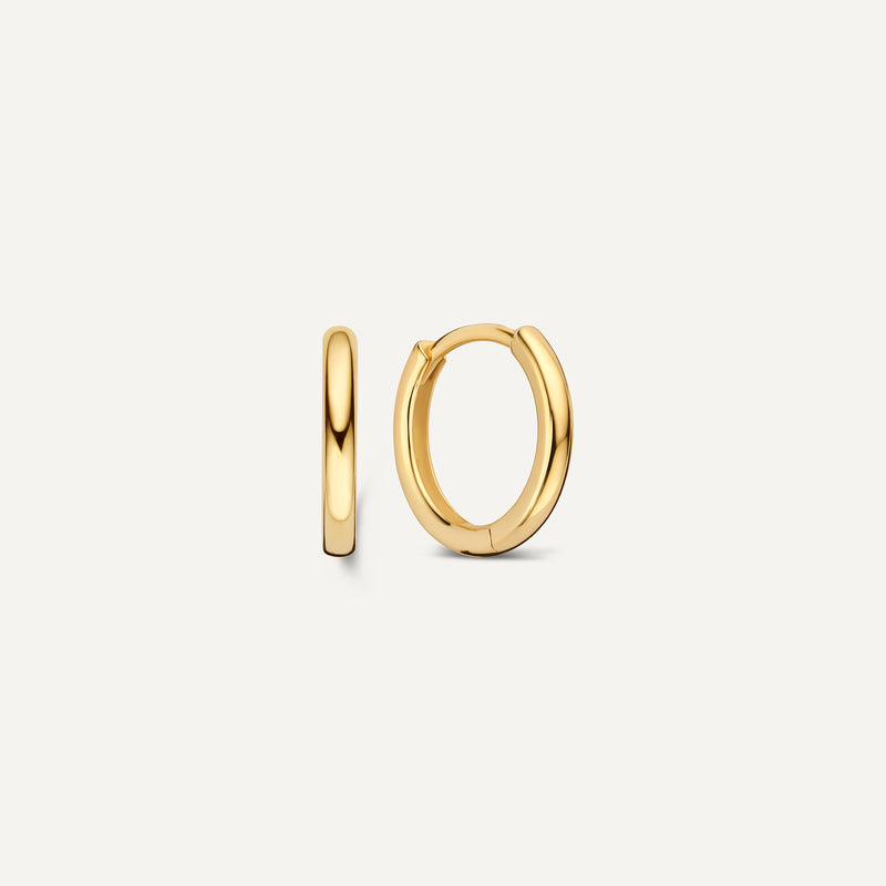 Round Edge Huggie Hoops (12 mm)