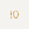 Round Edge Huggie Hoops (12 mm)