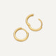 Round Edge Huggie Hoops (12 mm)