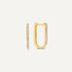 Pavé Cubic Zirconia Medium U Hoops (18mm)