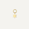 14 Karat Gold Star Hoop Charm - 1