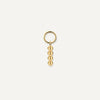 14 Karat Gold Beaded Hoop Charm - 1