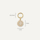 Pearl Zirconia Hoop Charms Set
