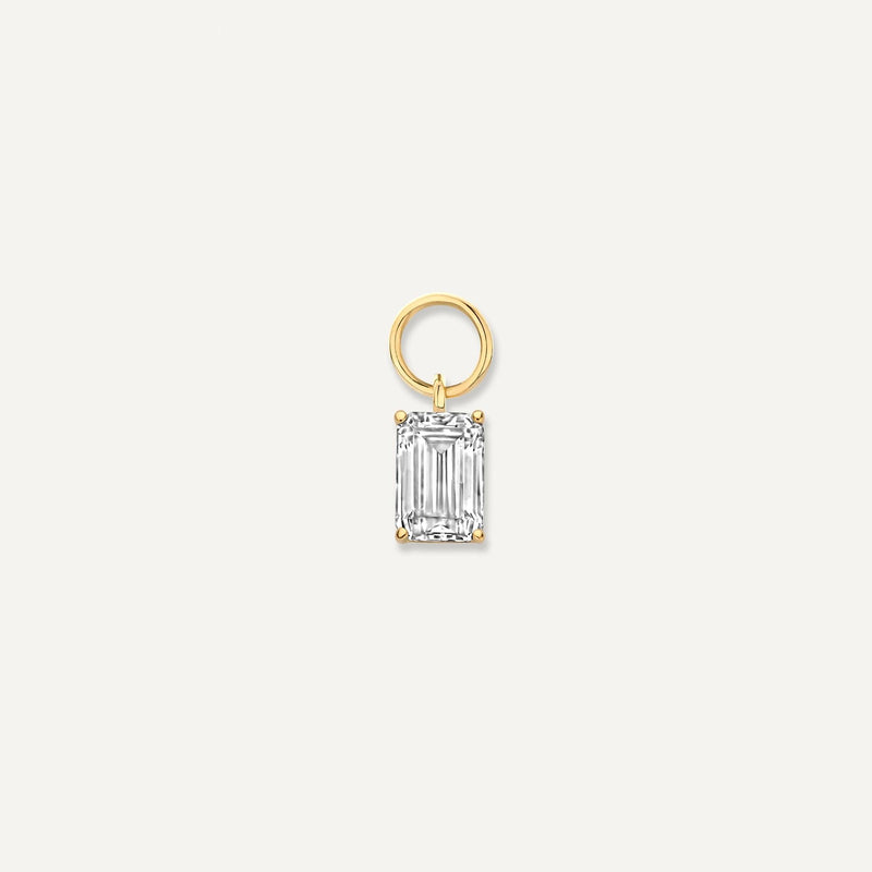 Emerald Cut Zirkonia Oorbel Bedel