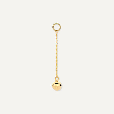 585er Gold Kugel Langer Ohrring-Einhänger - 1