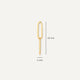 Solo Linked Paperclip Hoop Charm