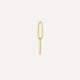 Solo Linked Paperclip Hoop Charm