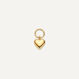 Puffy Heart Hoop Charm