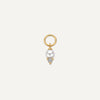 Cubic Zirconia Pearl Hoop Charm