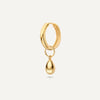585er Gold Drop Hoop Charm - 4