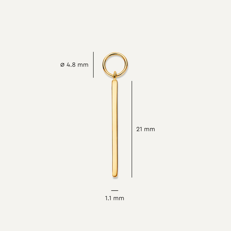 Bar Hoop Charm (21 mm)