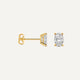 Oval Cut Cubic Zirconia Studs