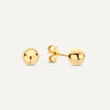 14 Karat Gold Large Sphere Studs - 1