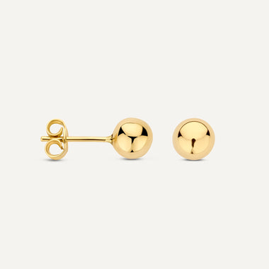 14 Karat Gold Bold Sphere Studs - 4