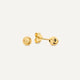 Pavé Zirconia Hoops Sphere Earrings Set