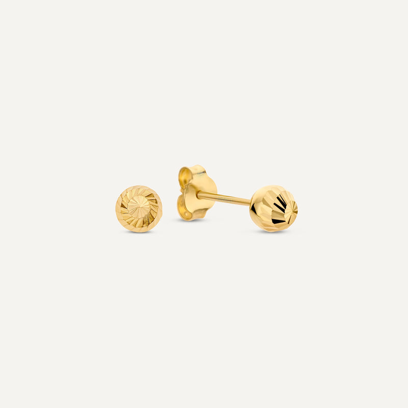 Pavé Zirconia Hoops Sphere Earrings Set