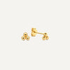 14 Karat Gold Sphere Cluster Studs - 1