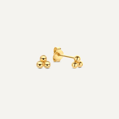 14 Karat Gold Sphere Cluster Studs - 1