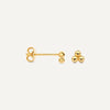 14 Karat Gold Sphere Cluster Studs - 6
