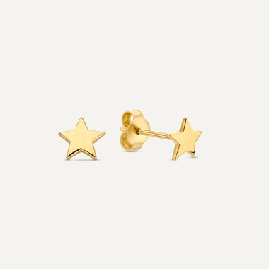 14 Karat Gold Star Studs - 1