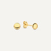 14 Karat Gold Coin Studs - 1