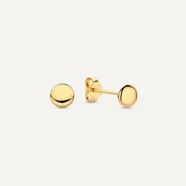 14 Karat Gold Coin Studs - 1