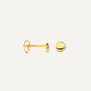 14 Karat Gold Coin Studs - 5