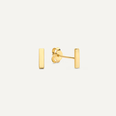 14 Karat Gold Bar Studs - 1