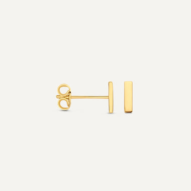 14 Karat Gold Bar Studs - 4