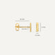 Clous d'Oreilles Bar Diamant