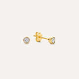 Small Cubic Zirconia Studs