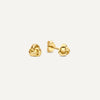 14 Karat Gold Knotted Studs - 1