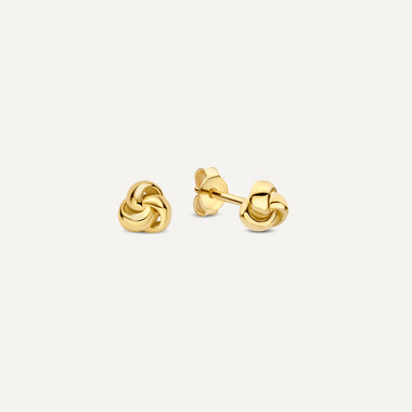 14 Karat Gold Knotted Studs - 1