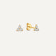 Cubic Zirconia Lotus Studs