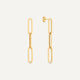 Triple Paperclip Drop Earrings