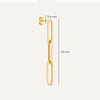 14 Karat Gold Triple Paperclip Drop Earrings - 7