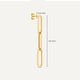 Triple Paperclip Drop Earrings