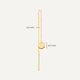 Coin Pull Through Drop Earrings