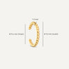 14 Karat Gold Beaded Ear Cuff - 8