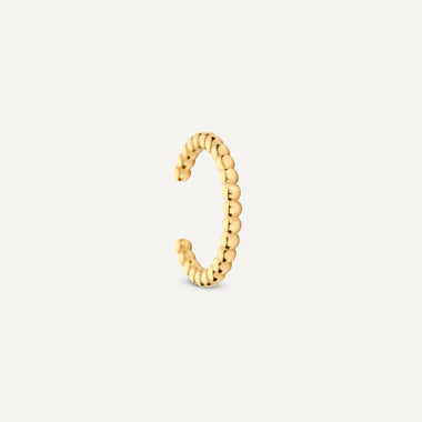 14 Karat Gold Beaded Ear Cuff - 5