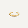 585er Gold Gedrehter Ear Cuff - 1