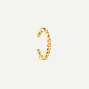 585er Gold Gedrehter Ear Cuff - 6