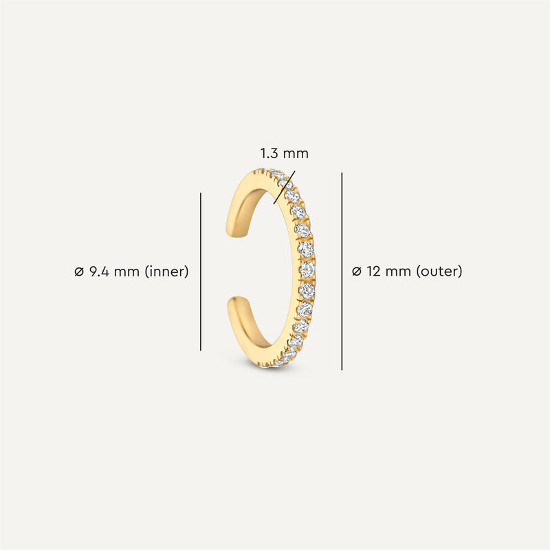 Cubic Zirconia Eternity Ear Cuff