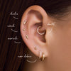 14 Karaat Goud Bolletjes Cluster Piercing - 10