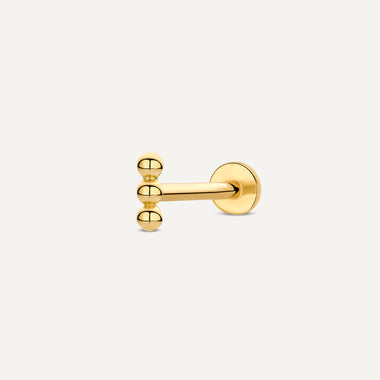 14 Karat Guld Kulor Stav Piercing - 1