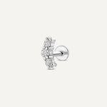 Diamond Böjd Stav Piercing (0.06 ct)