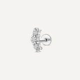 Diamanten Gebogen Staaf Piercing (0.06 ct)